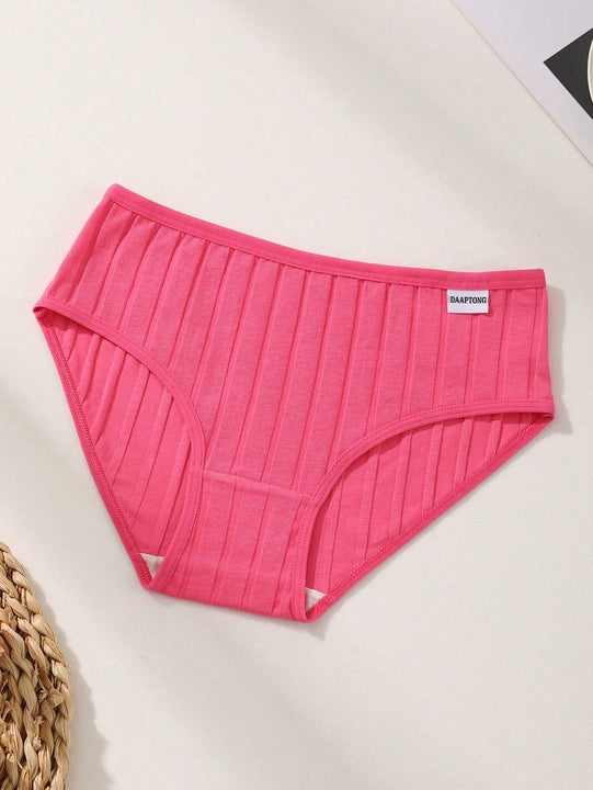 Juego de 9 bragas de mujer de algodon, de cintura baja, de unicolor, acanaladas, comodas y transpirables, ropa interior deportiva