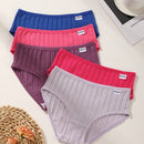 Juego de 9 bragas de mujer de algodon, de cintura baja, de unicolor, acanaladas, comodas y transpirables, ropa interior deportiva