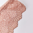 3 piezas bragas multicolor aleatorias para mujer con encaje floral y ondas, elegantes y comodas, diseno de tanga