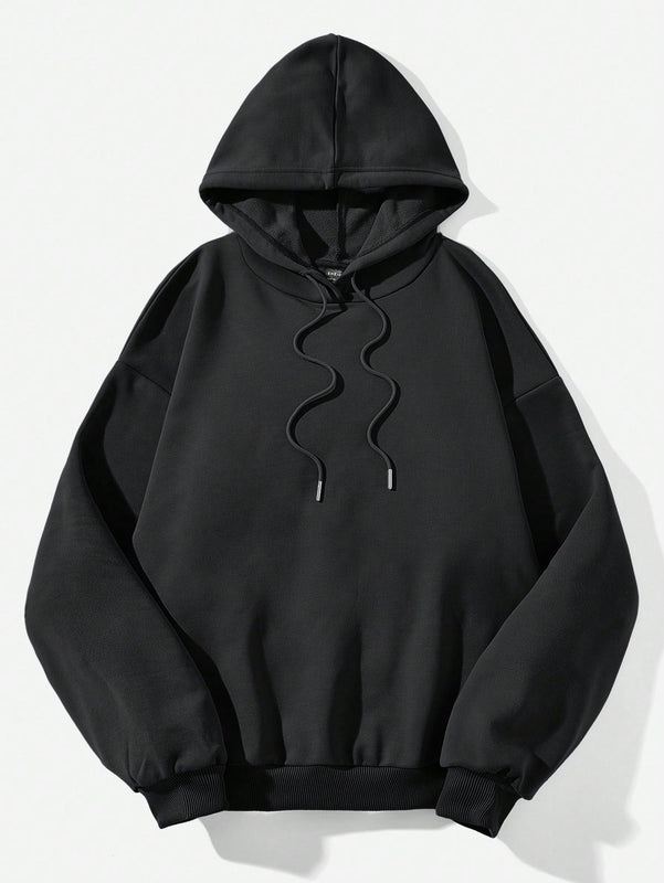 Ezwear sudadera con capucha informal con estampado de paisaje y letras oversize para otono e invierno