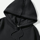 Ezwear sudadera con capucha informal con estampado de paisaje y letras oversize para otono e invierno