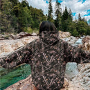 Muchic sudadera con capucha con estampado de leopardo minimalista informal, impreso en toda la prenda, otono invierno