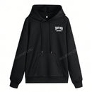 Sudadera con capucha informal y holgada para mujer con estampado de letra, manga larga, forro polar, disenada para un confort extremo, adecuada para usar en capas o sola para crear looks de moda, invierno