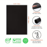 2 piezas de Revestimientos para Horno Antiadherentes Extra Gruesos, 60cm x 40cm, Resistentes y Fáciles de Limpiar, Seguros para Microondas y Uso Exterior, Versátiles para Hornos Eléctricos, de Gas y Parrillas - Ideales para Hornos con Asistencia de Venti