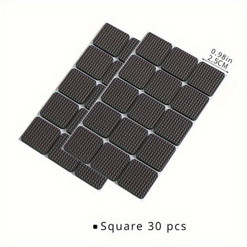 Juego de 30 Almohadillas Antideslizantes para Muebles - Fácil de Pegar, Reducción de Arañazos y Ruido, Perfecto para Uso Interior/Exterior en Oficinas, Dormitorios y Espacios de Estar