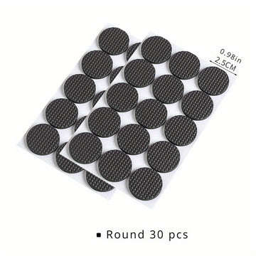 Juego de 30 Almohadillas Antideslizantes para Muebles - Fácil de Pegar, Reducción de Arañazos y Ruido, Perfecto para Uso Interior/Exterior en Oficinas, Dormitorios y Espacios de Estar