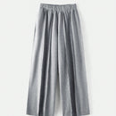 Ontre pantalones anchos con cintura elastica y cintura recortada para mujer, conjunto de otono