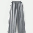 Ontre pantalones anchos con cintura elastica y cintura recortada para mujer, conjunto de otono