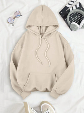 Ezwear sudadera con capucha de felpa con estampado de leopardo y estrella, otono/invierno