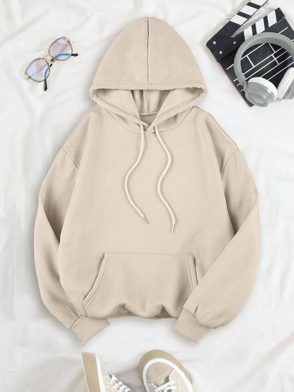 Ezwear sudadera con capucha de mujer con estampado de leopardo y estrella, hombros caidos, otono/invierno
