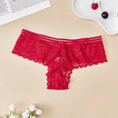 3 piezas de ropa interior femenina de encaje sexy, tanga transparente de moda, respirable y comodo, pantalones de mujer con elastico, casual y de unicolor g-string, lenceria de personalidad para chicas