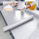 Adhesivo de Aluminio Fácil de Limpiar y Papel Autoadhesivo Removible para Encimeras y Gabinetes