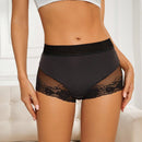 1 pieza braguitas de confort talla grande para mujer, encaje sexy bordado de malla transparente, transpirable y de secado rapido, que levanta el gluteo y afila el abdomen