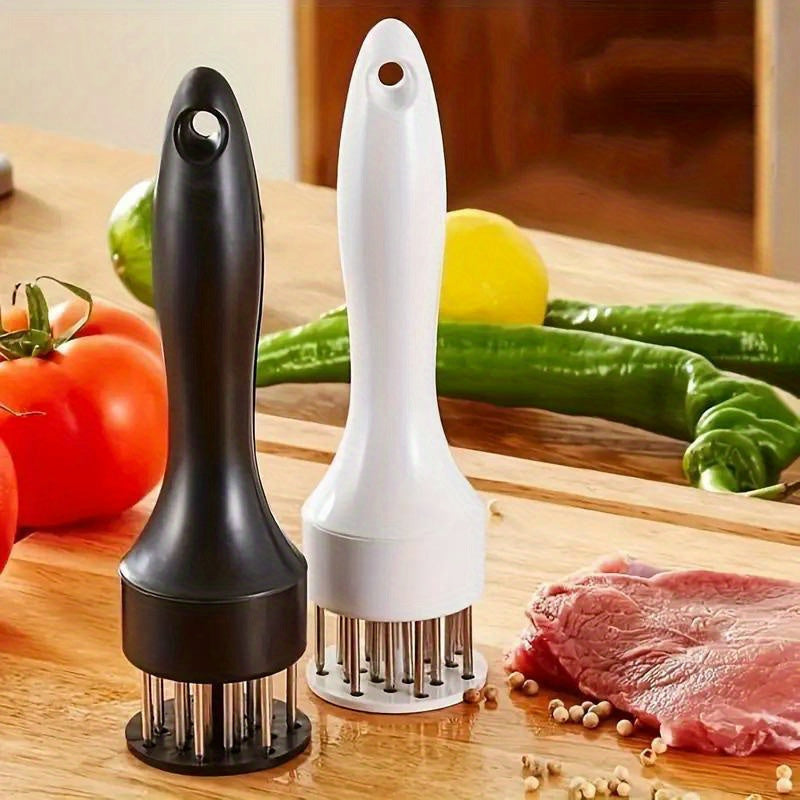 Ablandador de carne de acero inoxidable con 21 cuchillas - Artilugio de cocina para cocinar, herramienta para perforar carne, accesorio para la preparación de alimentos