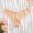 12 piezas/paquete bragas triangulares comodas con adorno de encaje para mujer