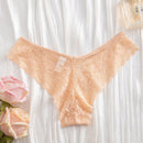 12 piezas/paquete bragas triangulares comodas con adorno de encaje para mujer