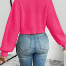 Essnce 1 pieza cardigan casual de manga larga con botones al frente y bordado floral