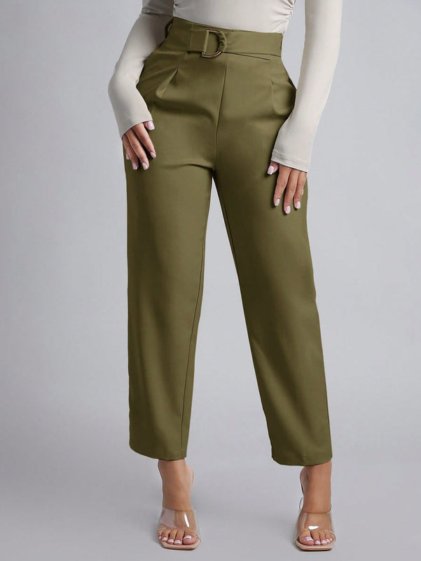 Petite pantalones de pana para mujer con cintura elastica en la parte trasera, apropiados para otono e invierno