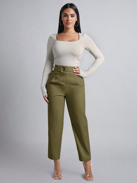 Petite pantalones de pana para mujer con cintura elastica en la parte trasera, apropiados para otono e invierno