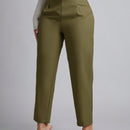 Petite pantalones de pana para mujer con cintura elastica en la parte trasera, apropiados para otono e invierno