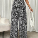 Ezwear 1 pieza pantalones de pierna recta con estampado degradado de aceite de moda
