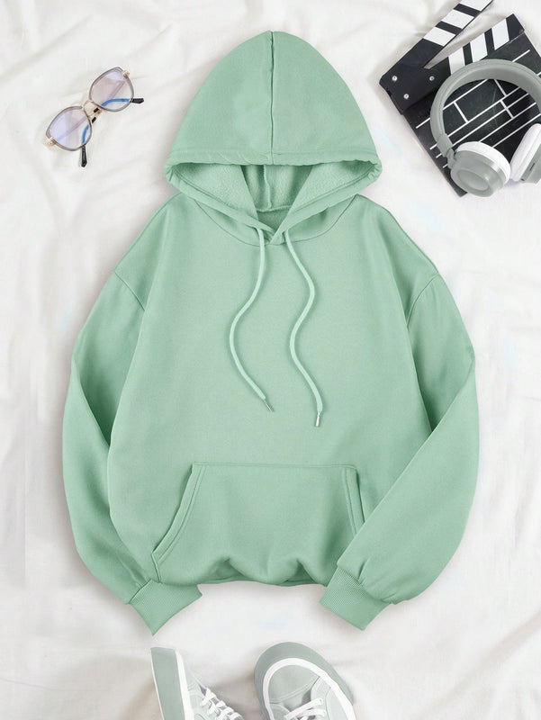 Ezwear sudadera con capucha de mujer con estampado de leopardo y estrella, hombros caidos, otono/invierno