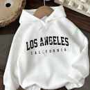 Attitoon sudadera holgada de capucha con estampado grafico de nueva york brooklyn, de ajuste suelto y gruesa, adecuada para otono/invierno, de estilo casual y sencillo para mujer
