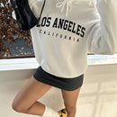 Attitoon sudadera holgada de capucha con estampado grafico de nueva york brooklyn, de ajuste suelto y gruesa, adecuada para otono/invierno, de estilo casual y sencillo para mujer