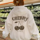 Ezwear sudadera holgada con capucha y estampado grafico cristiano "amar como jesus" con cara sonriente y texto para mujer