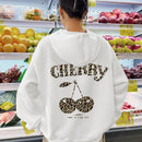 Ezwear sudadera holgada con capucha y estampado grafico cristiano "amar como jesus" con cara sonriente y texto para mujer