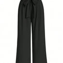 Lune pantalones anchos casuales tipo palazzo holgados para mujer, primavera y otono