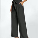 Lune pantalones anchos casuales tipo palazzo holgados para mujer, primavera y otono