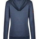 Sudadera con capucha a rayas para mujer con bolsillo con sombrero, sudadera de felpa bordada, mujer, otono e invierno, engrosada
