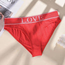 Set de 6 bragas de cintura alta suaves y solidas con estampado en ingles, ropa interior para dama