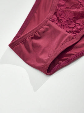 4 unidades bragas de mujer de tanga de moda para otono e invierno con brillantes de strass, encaje transparente, cuerda personalizada, ropa interior elastica, transpirable y comoda de cintura media