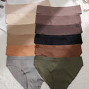 Set de 12 bragas de mujer de cintura baja sin costuras de unicolor