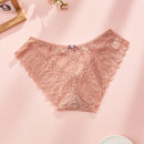 5 piezas bragas sexy para mujeres con lazo, encaje y tirantes cruzados, de talle bajo