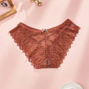 5 piezas bragas sexy para mujeres con lazo, encaje y tirantes cruzados, de talle bajo