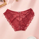 5 piezas bragas sexy para mujeres con lazo, encaje y tirantes cruzados, de talle bajo