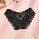 5 piezas bragas sexy para mujeres con lazo, encaje y tirantes cruzados, de talle bajo