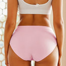 Finetoo set de 5 calzoncillos de mujer de unicolor, comodos y sin costuras