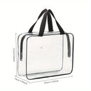 Bolsa de Almacenamiento de Juguetes de PVC Transparente Grande - Impermeable, Organizador con Cremallera para Bloques de Construcción, Rompecabezas, Libros y Artículos de Aseo - Estuche de Viaje de Plástico Duradero