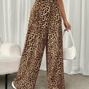 Ezwear 1 pieza pantalones de pierna recta con estampado degradado de aceite de moda