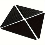 8 Piezas de Alfombrilla de Goma Reutilizable y Lavable - Cinta de Alfombra Antideslizante de Silicone para Decoración Hogareña Segura - Ideal para Dormitorio, Porche, Uso al Aire Libre