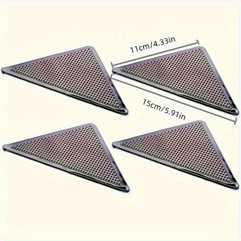 8 Piezas de Alfombrilla de Goma Reutilizable y Lavable - Cinta de Alfombra Antideslizante de Silicone para Decoración Hogareña Segura - Ideal para Dormitorio, Porche, Uso al Aire Libre
