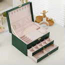 1pc Caja de Joyería de Lujo con Cerradura - Estuche de Almacenamiento Elegante para Pendientes, Anillos, Collares, Pulseras - Diseño Portátil y Compacto con Múltiples Compartimentos, Otros (Cajas y Organizadores de Joyería)