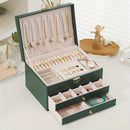 1pc Caja de Joyería de Lujo con Cerradura - Estuche de Almacenamiento Elegante para Pendientes, Anillos, Collares, Pulseras - Diseño Portátil y Compacto con Múltiples Compartimentos, Otros (Cajas y Organizadores de Joyería)