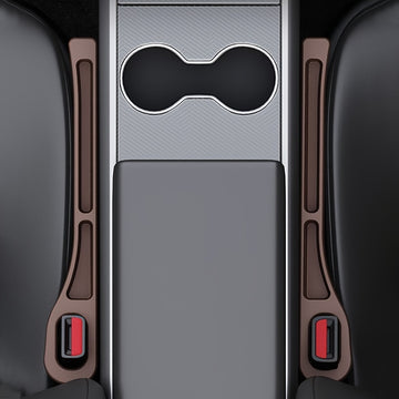 2 Piezas de Tira Selladora para Espacio del Asiento del Coche: Diseño de Doble Ranura para Llaves, Teléfonos, Tarjetas, Monedas, etc. - Impermeable y Hecha de Material PC