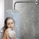 Brazo de ducha de acero inoxidable de 13" con barra de rociado oculta - Accesorio de ducha fijo para diseño de baño moderno, accesorio de baño | Diseño de ducha moderno | Brazo de ducha duradero, brazo de ducha