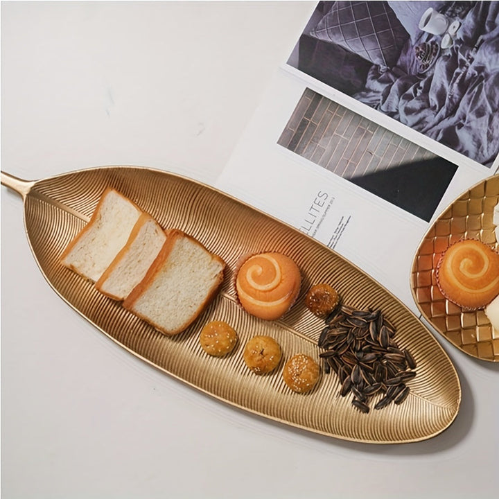 Bandeja elegante de snacks nórdicos dorados - Bandeja de madera de estilo para dulces, chocolate y más, ideal para decorar la sala de estar o la mesa de la casa, bandeja de dulces